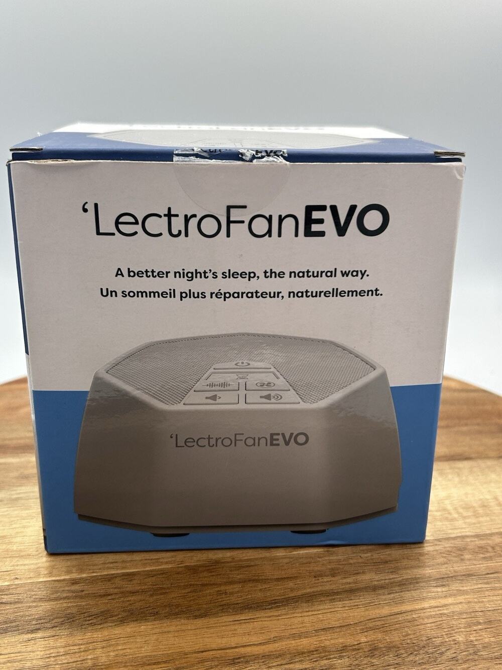 LectroFan EVO White Noise Sound Machine 22 Non-Looping Sounds Sleep Travel White